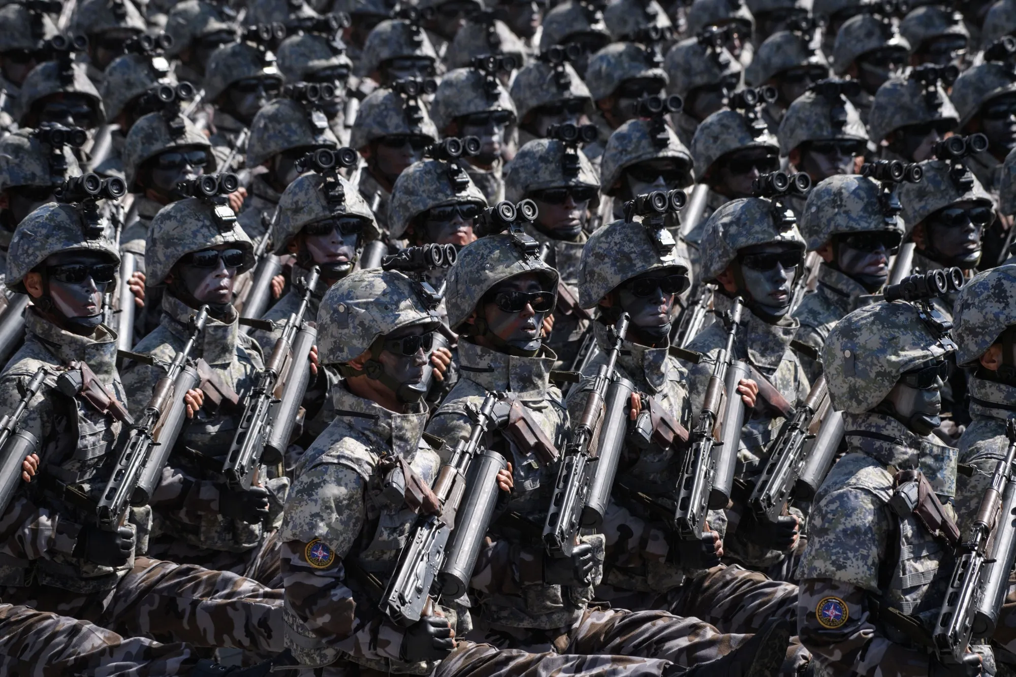 North Korean troops