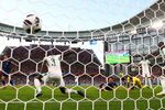 Keisuke Honda of Japan scores his team's second goal during the 2018 FIFA World Cup Russia group H match between Japan and Senegal.