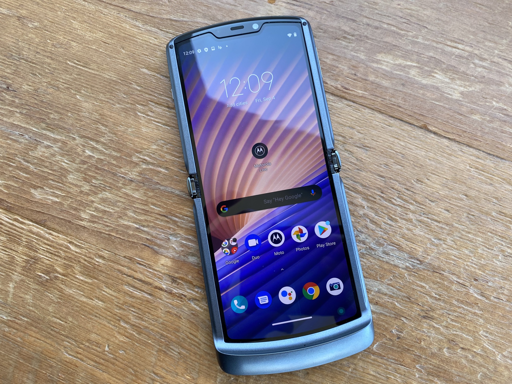 Motorola’s new Razr foldable smartphone.