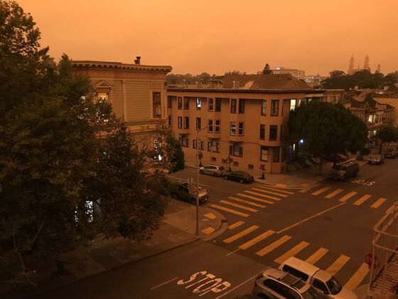 Orange Skies Blanket California as Fires, Blackouts Persist
