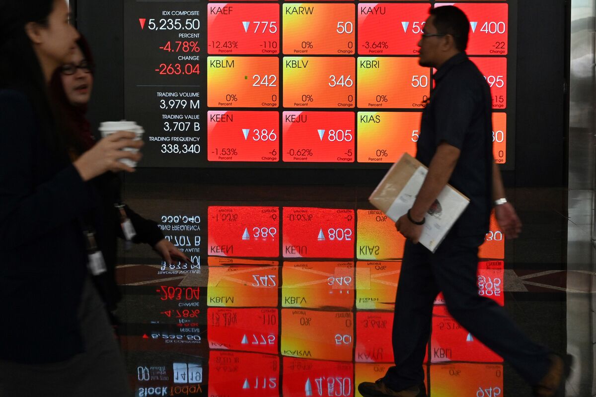 Indonesian Stocks Slump More Than 5%, Triggering Trading Halt - Bloomberg