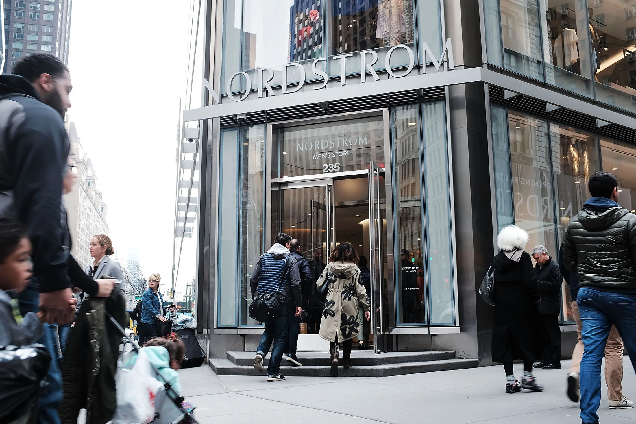 The new Nordstrom store in Manhattan om April 12.
