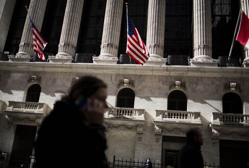 Views Of Wall Street As U.S. Stocks Slip