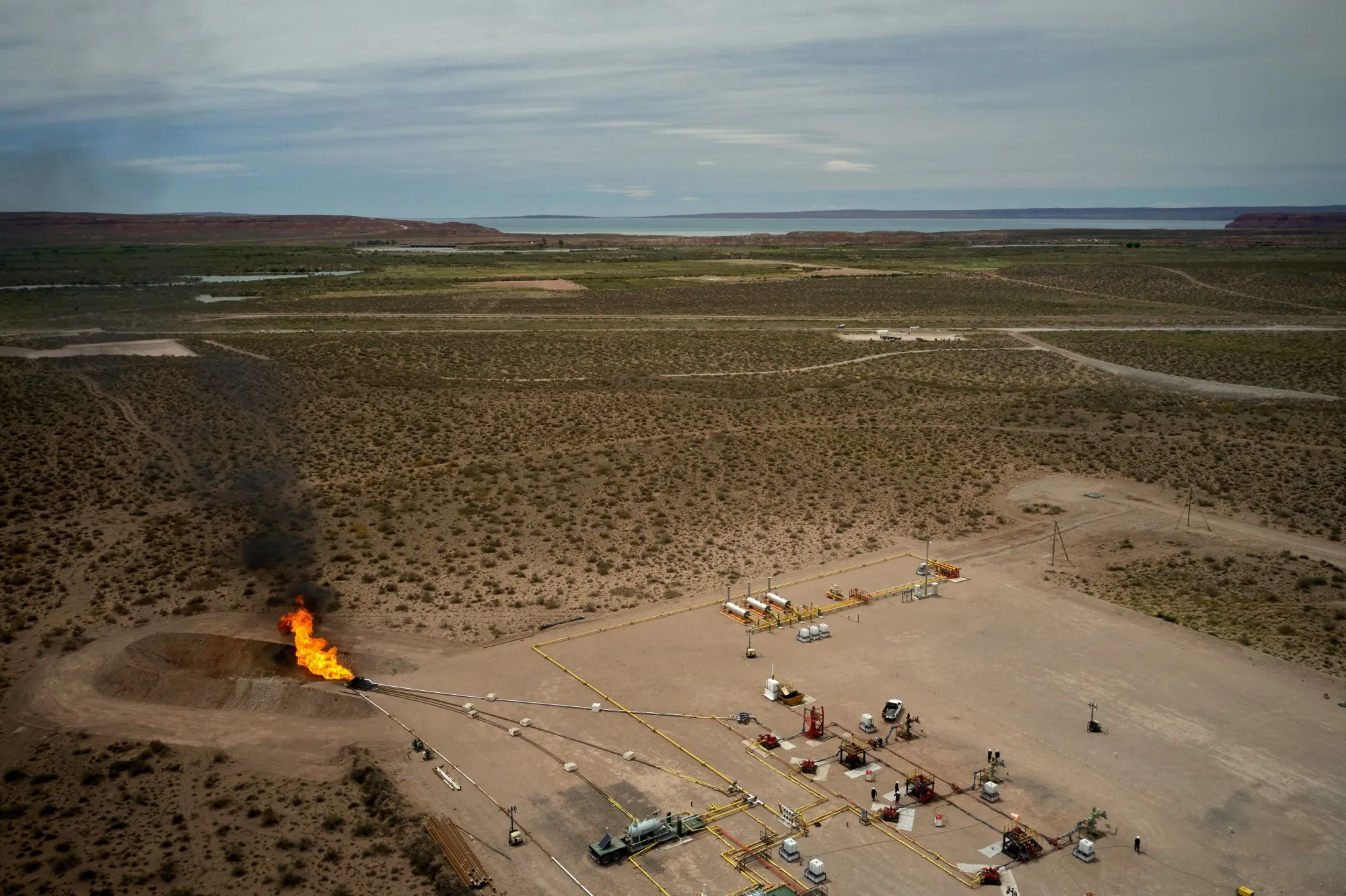 A gas deposit in&nbsp;Neuquen province&nbsp;in Argentina’s&nbsp;Vaca Muerta formation.