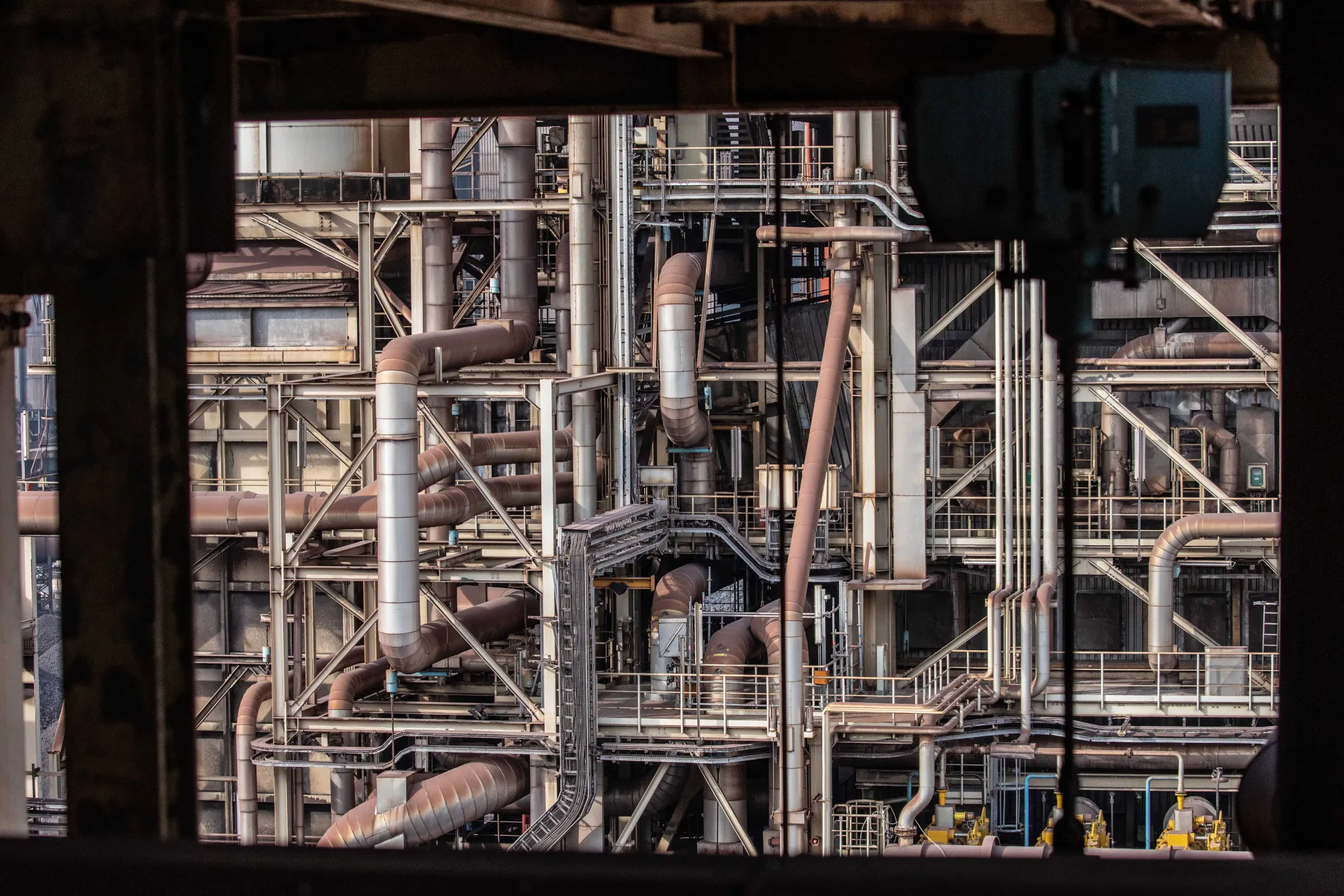 Pipework at&nbsp;Engie power plant&nbsp;in Dunkirk, France.