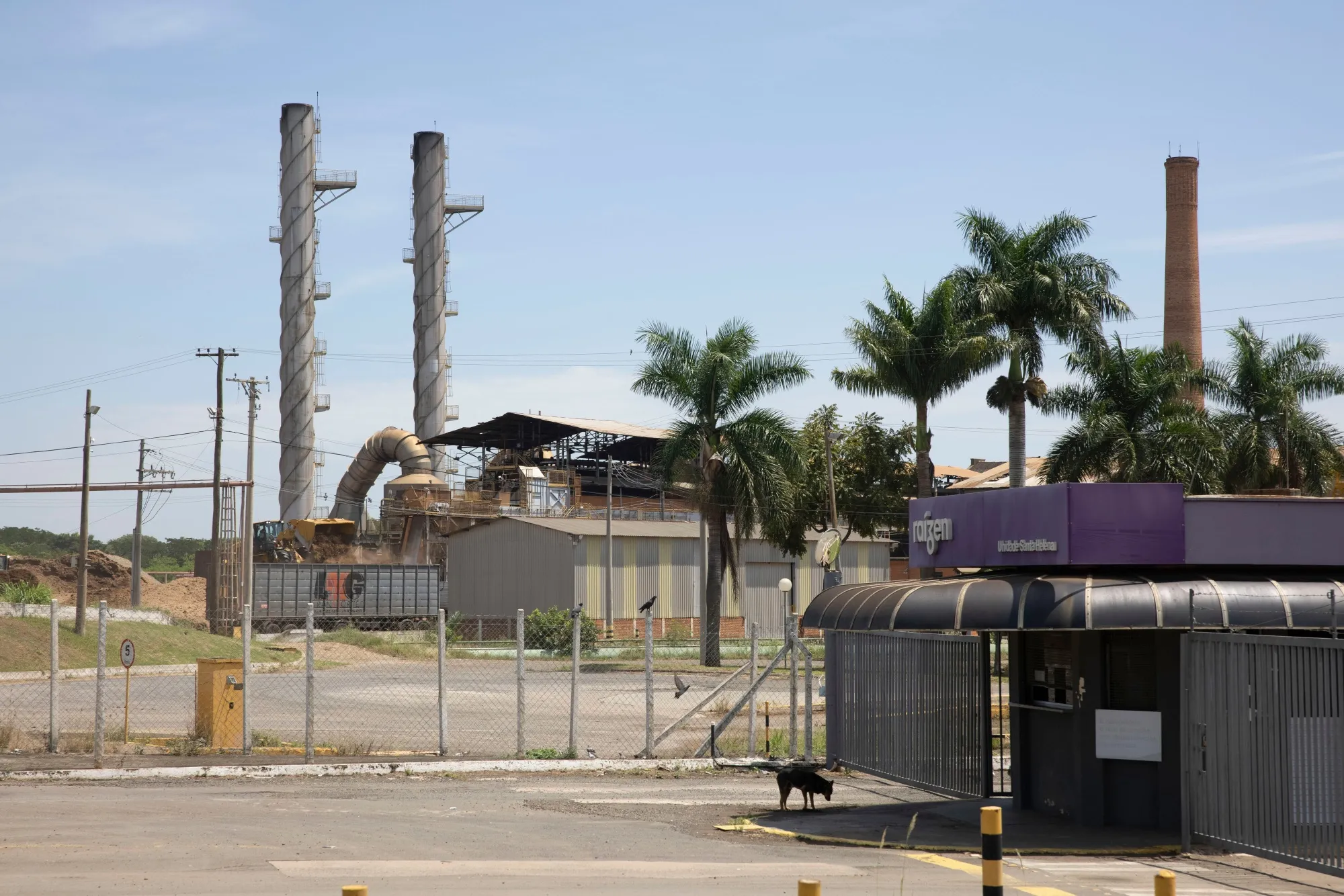 A Raizen ethanol processing facility in Piracicaba, Sao Paulo state, Brazil.