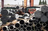 Metal Stock Yard In Shanghai As Chinese Metals Output Rise