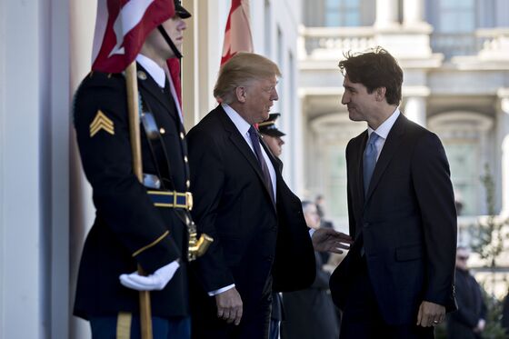 Canadian Unity on Nafta Cracks in Latest Trudeau-Trump Showdown
