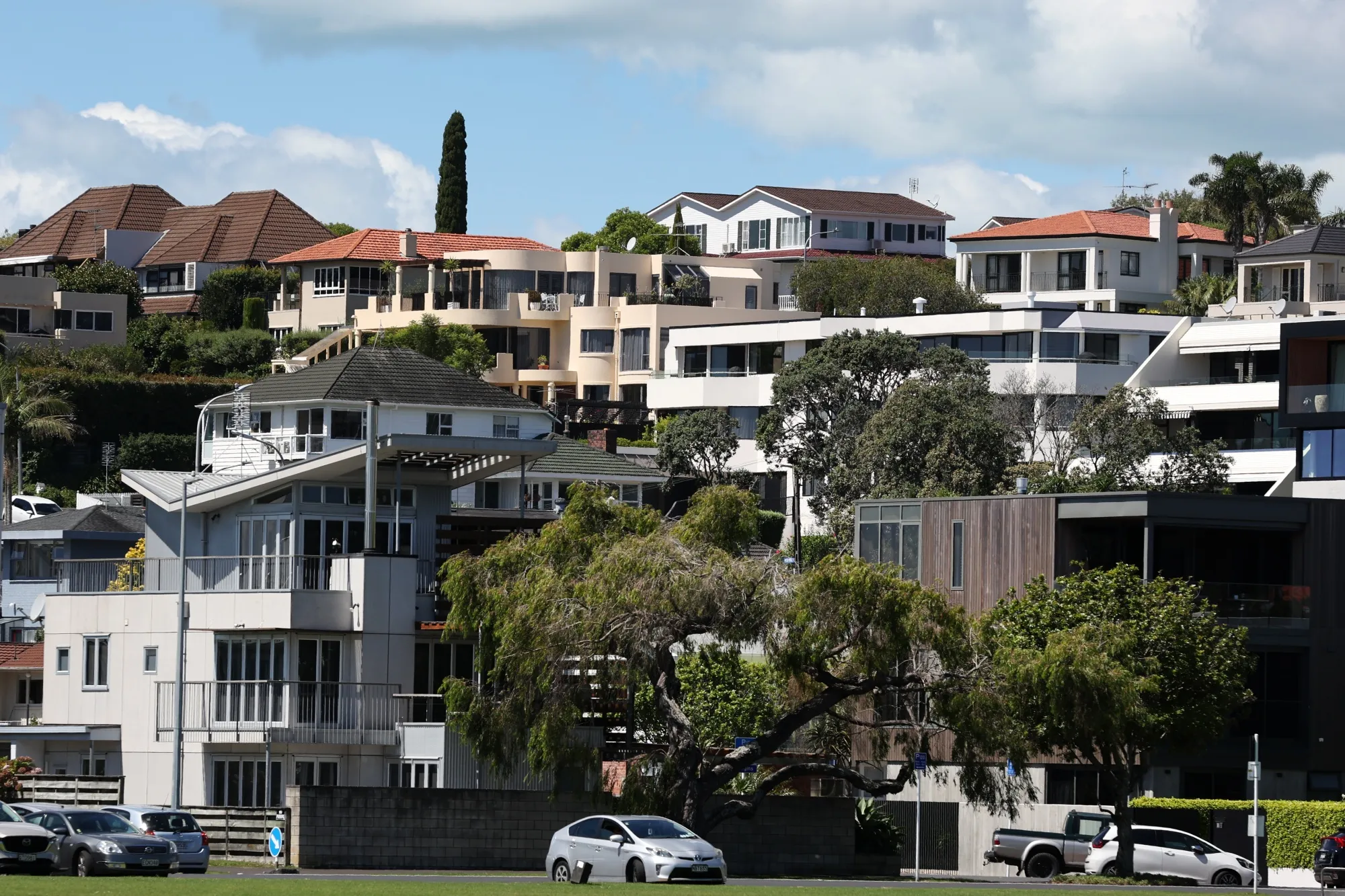 Houses in Auckland, New Zealand.