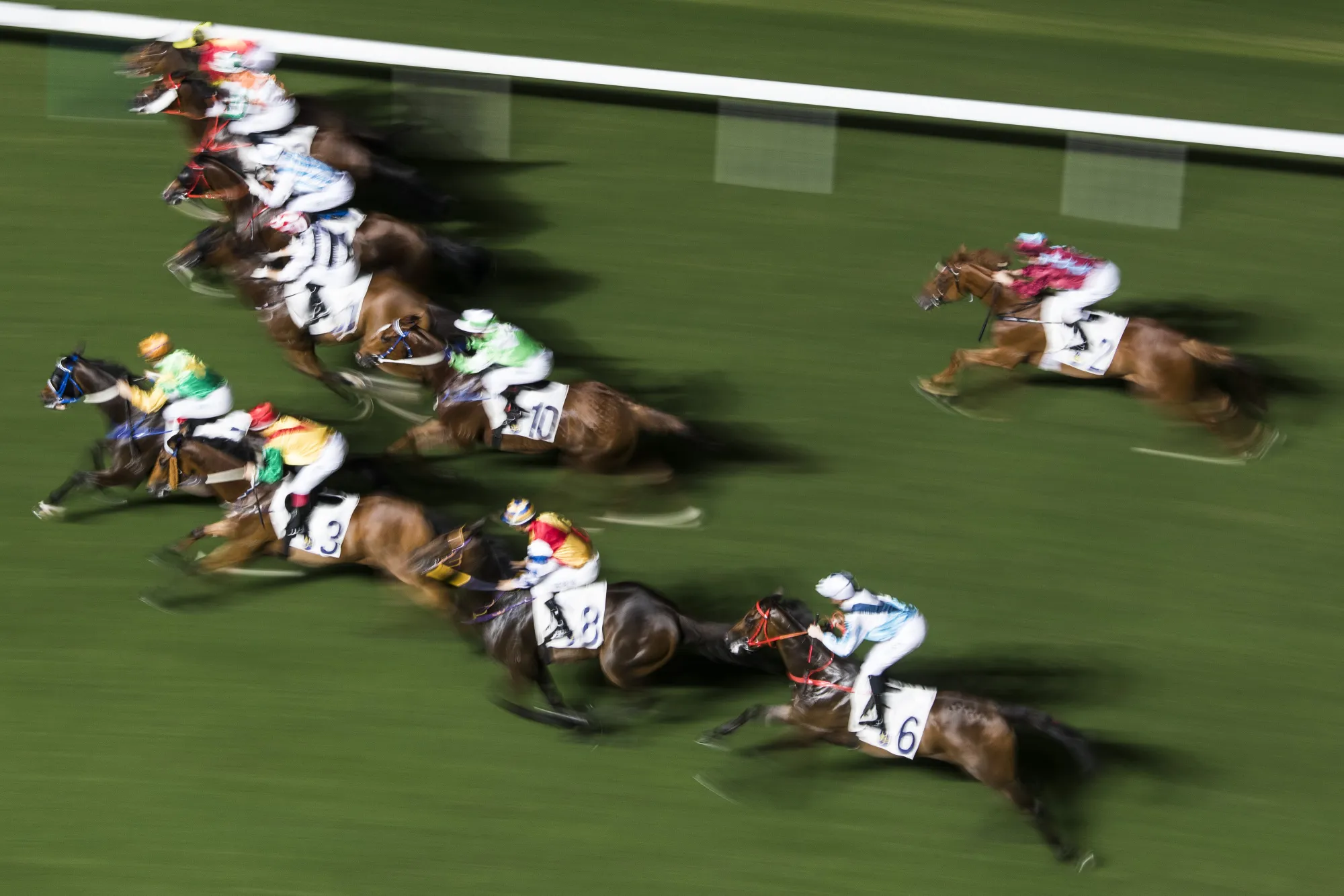 Horse Race At the Hong Kong Jockey Club