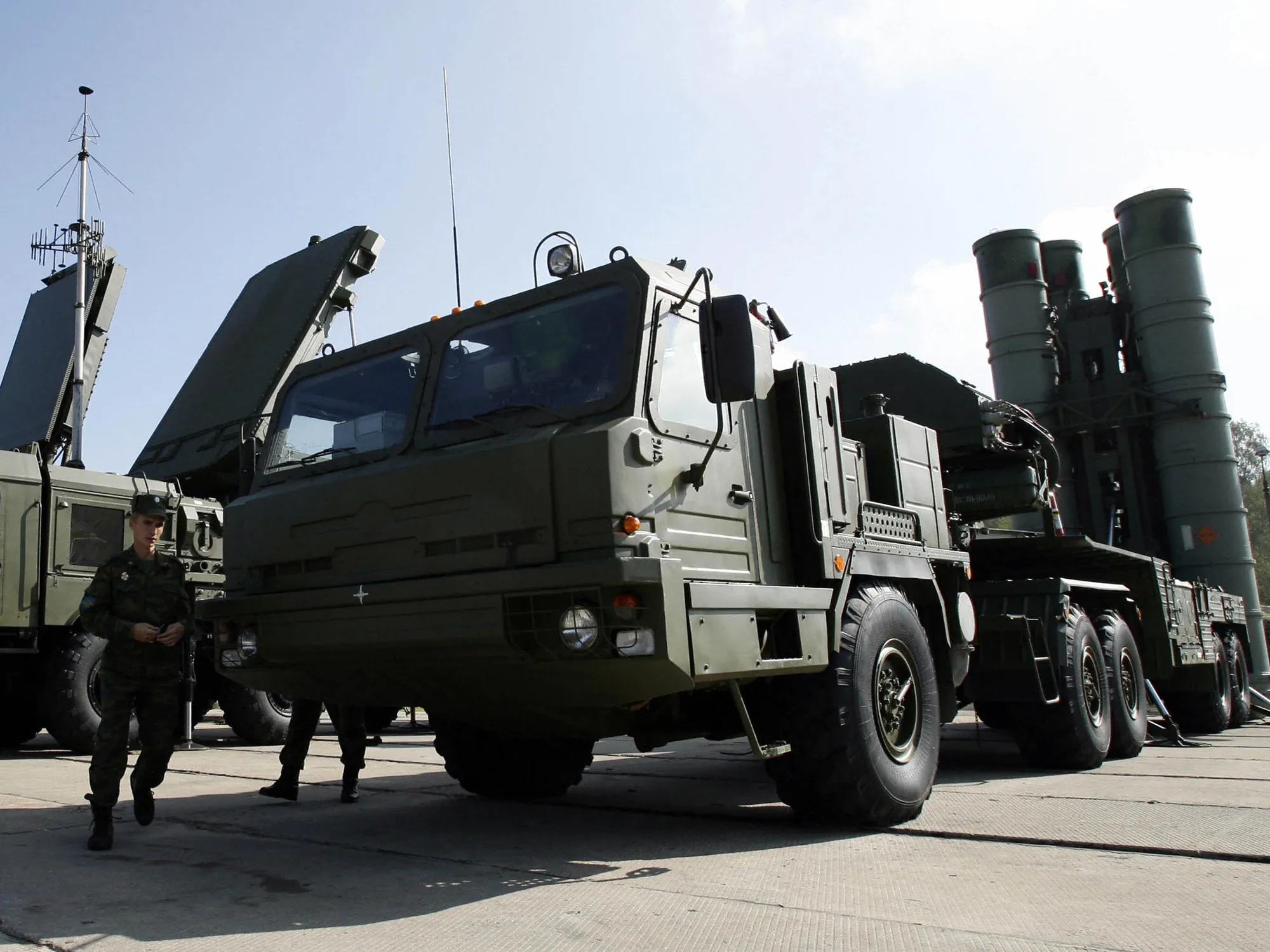 S-400 anti-missile systems.