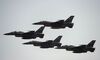 Pakistani fighter jets fly past during the Pakistan Day military parade in Islamabad on March, 2018. Pakistan National Day commemorates the passing of the Lahore Resolution, when a separate nation for the Muslims of The British Indian Empire was demanded on March 23, 1940. / AFP PHOTO / AAMIR QURESHI (Photo credit should read AAMIR QURESHI/AFP/Getty Images)