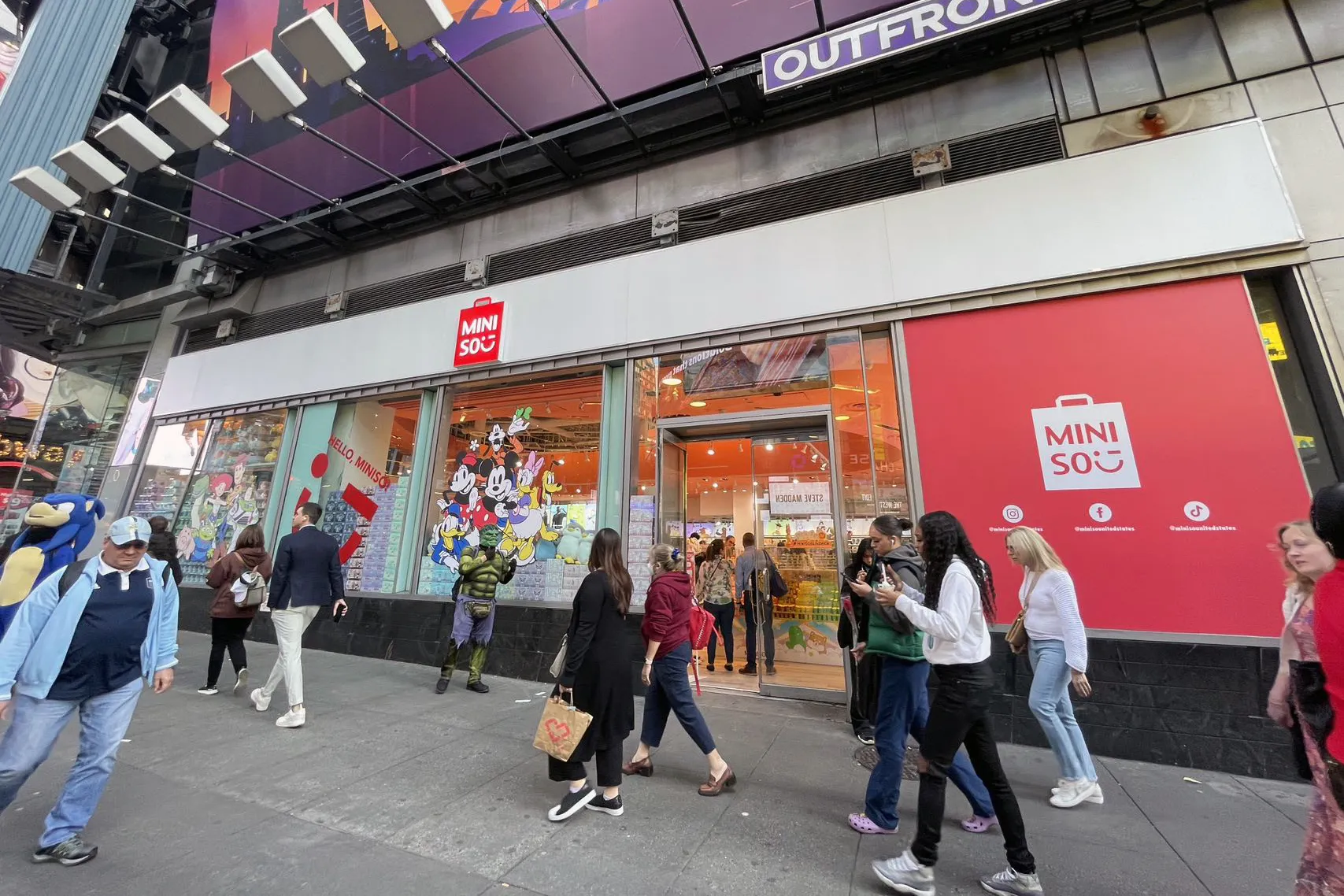 The Miniso flagship store in Times Square.