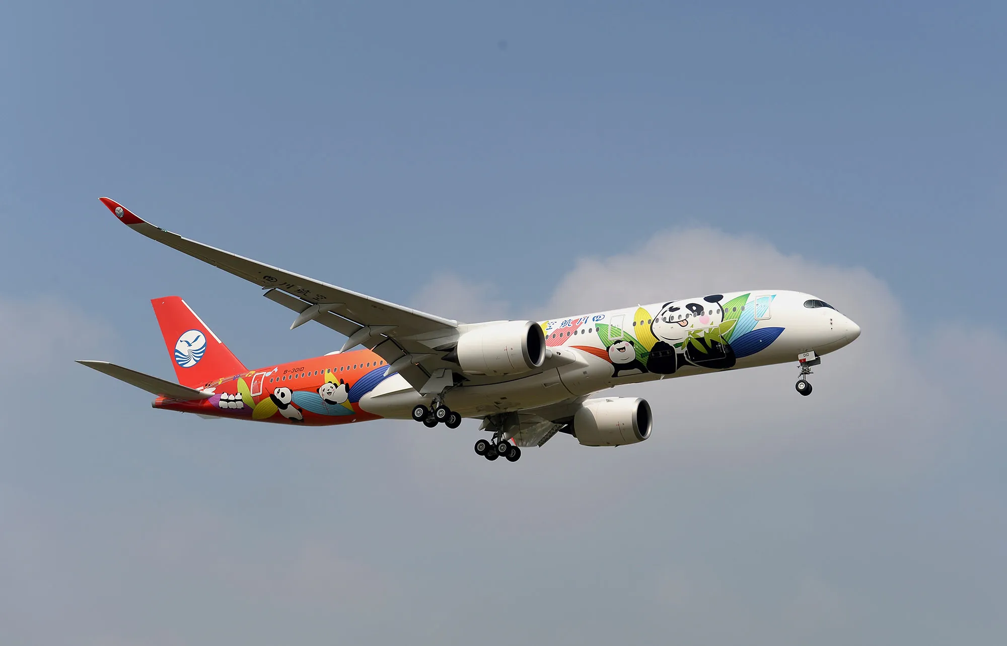 A Sichuan Airlines passenger aircraft.&nbsp;