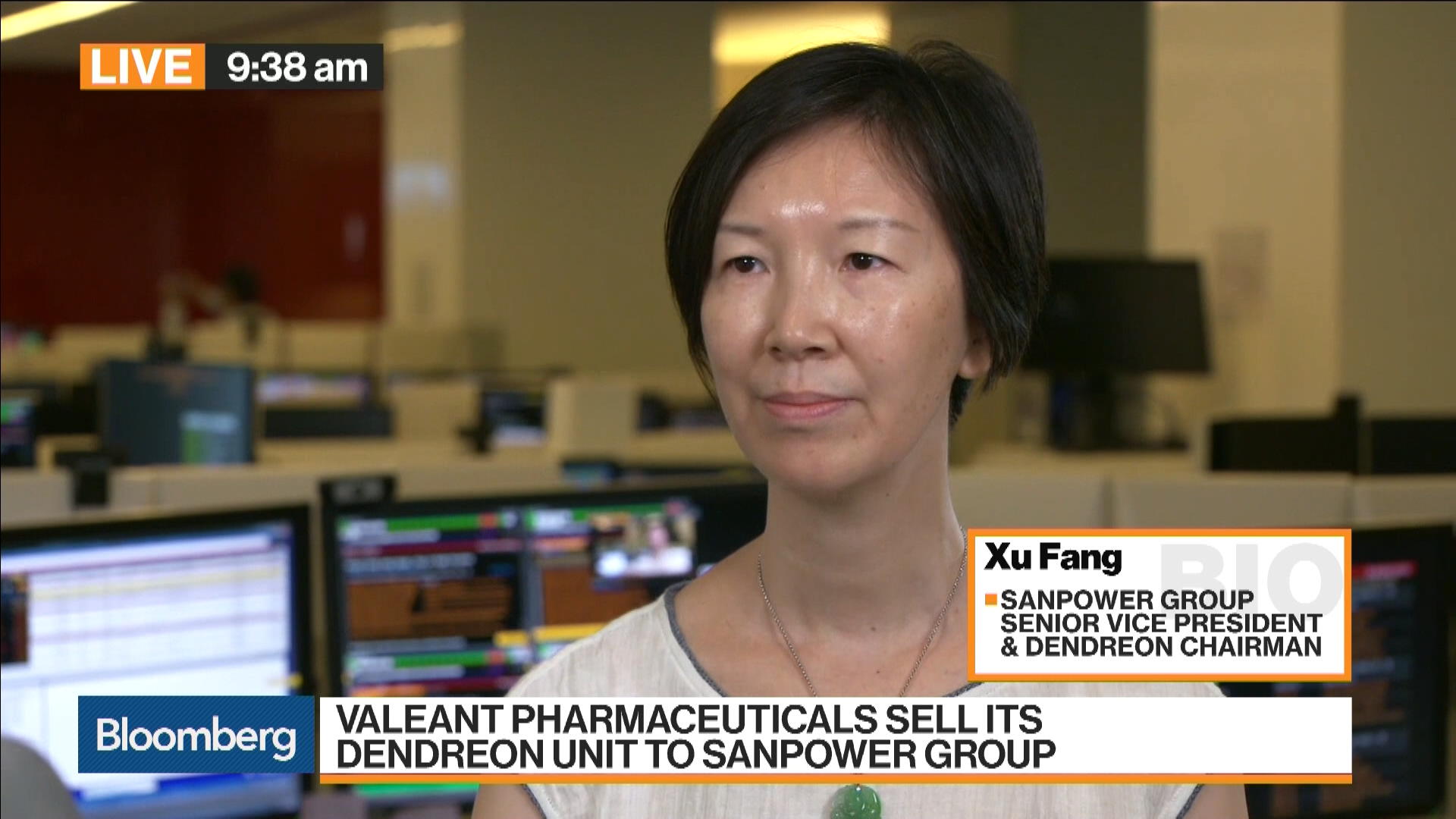 Watch Sanpower's SVP Says Dendreon Deal Is a Milestone - Bloomberg