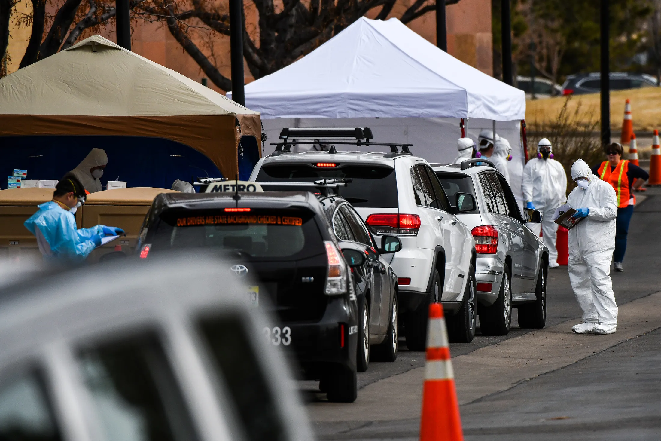 Drive-Thru Coronavirus Testing Center Opens In Denver