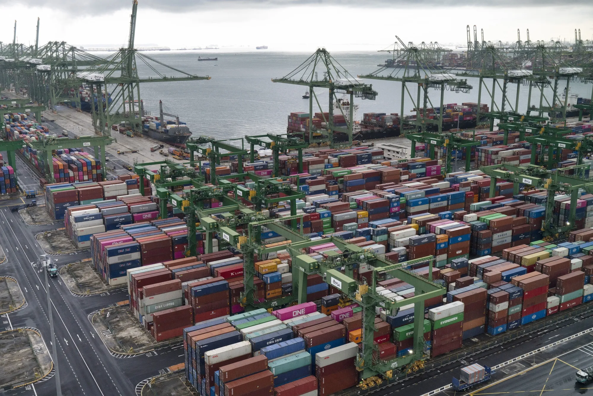 Containers at the Port of Singapore.