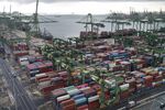 Containers at the Port of Singapore.