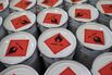 Flammable liquid hazard signs  