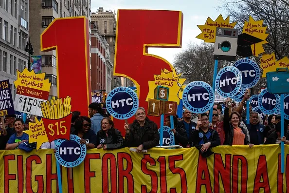 Awaiting a verdict on the $15 minimum wage.
