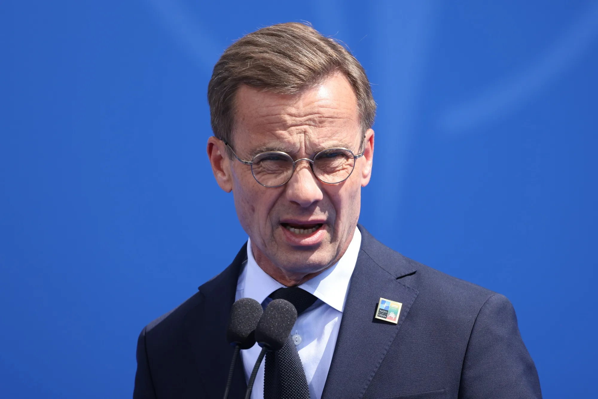 Ulf Kristersson at the annual NATO Summit in Vilnius, Lithuania.