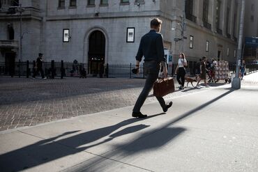 Traders On Floor Of NYSE As U.S. Markets Reopen After Holiday