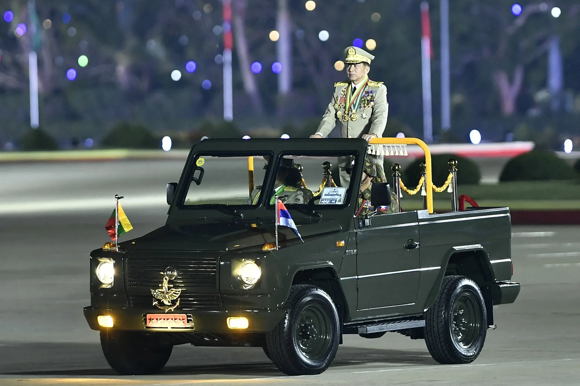 Min Aung Hlaing in Naypyidaw on March 27.