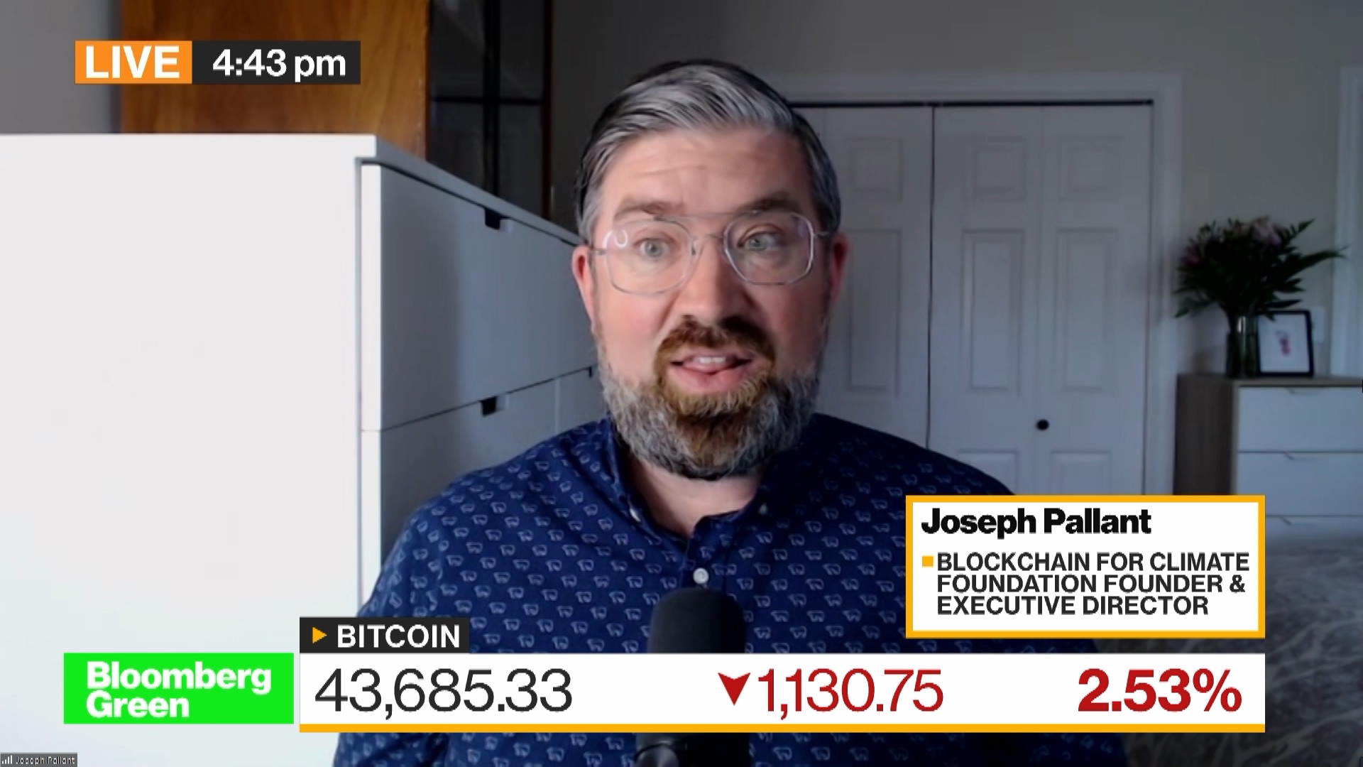 Watch Blockchain for Climate Foundation Founder on Greener Crypto -  Bloomberg