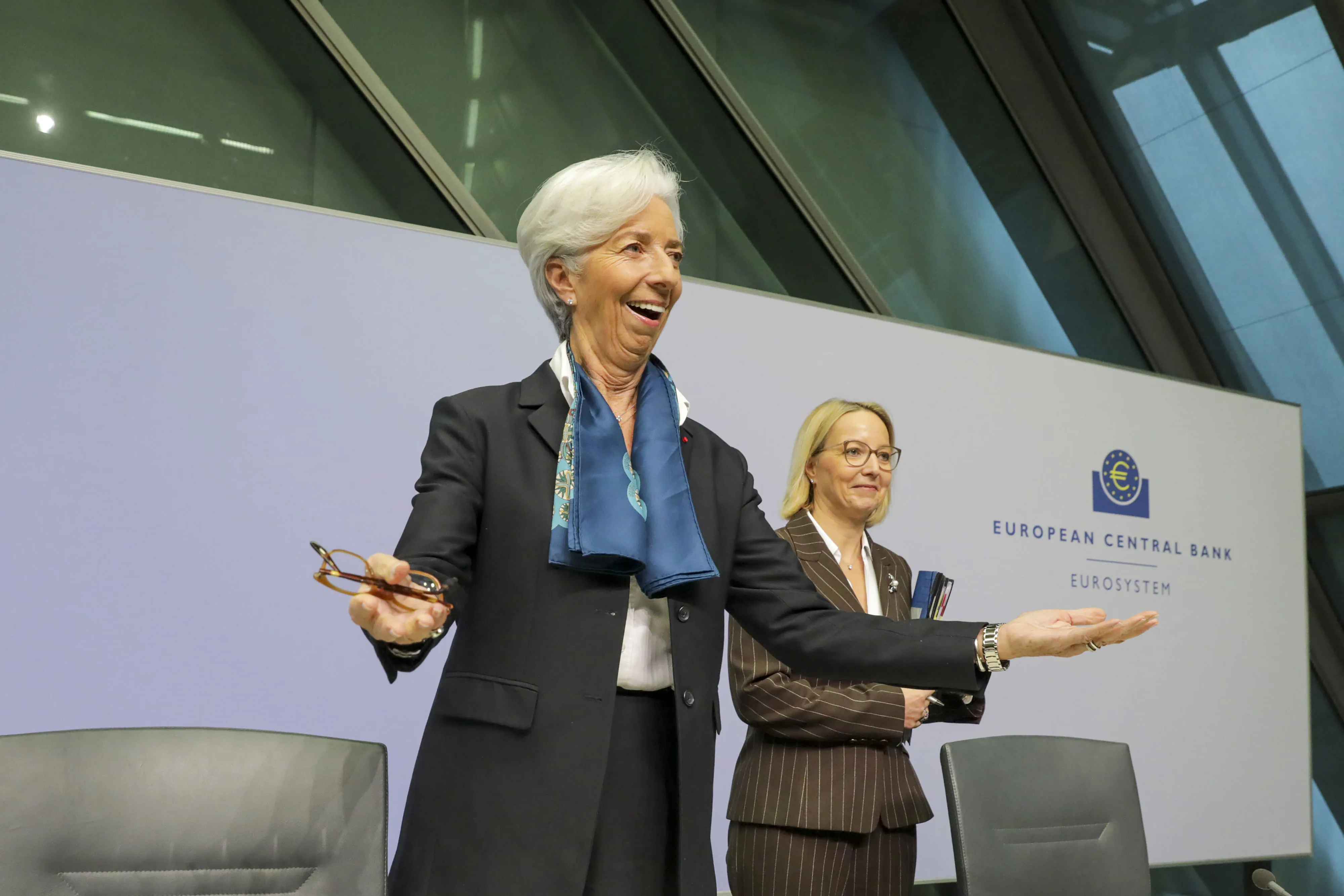 Christine Lagarde presents her first rate decision on Dec. 12.