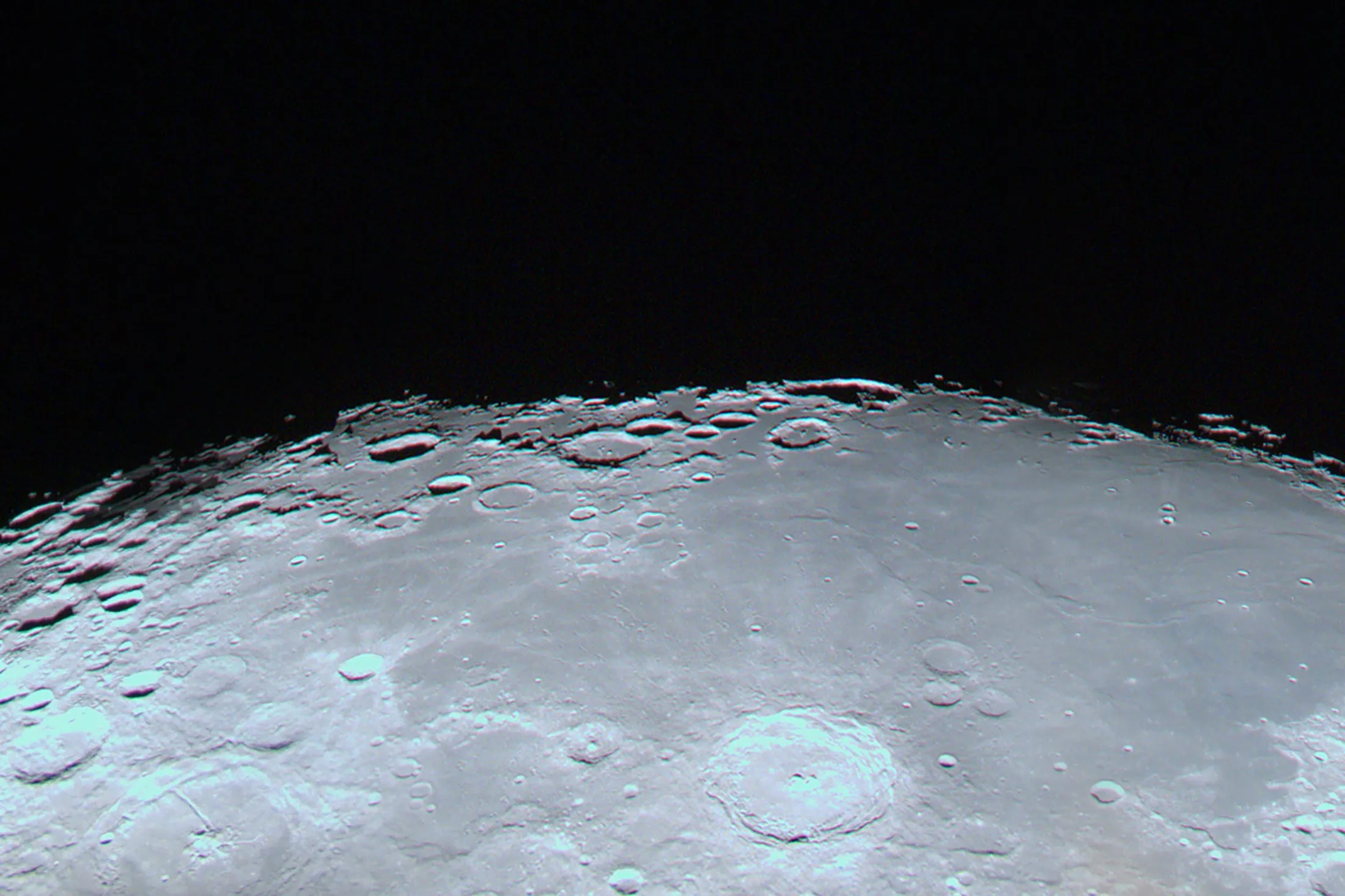 The moon as captured by a camera on Ispace’s Hakuto-R Mission 1 lander on April 20.