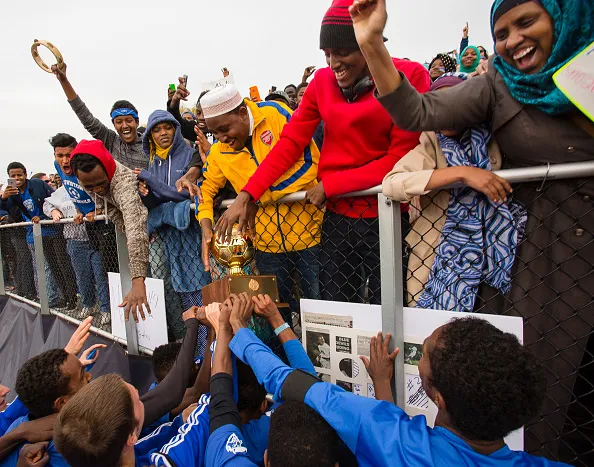 Yesterday's refugees, today's champions.

