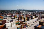 Shipping containers at the Port of New Orleans.