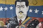 A mural of President Nicolas Maduro in the Petare neighborhood of Caracas.