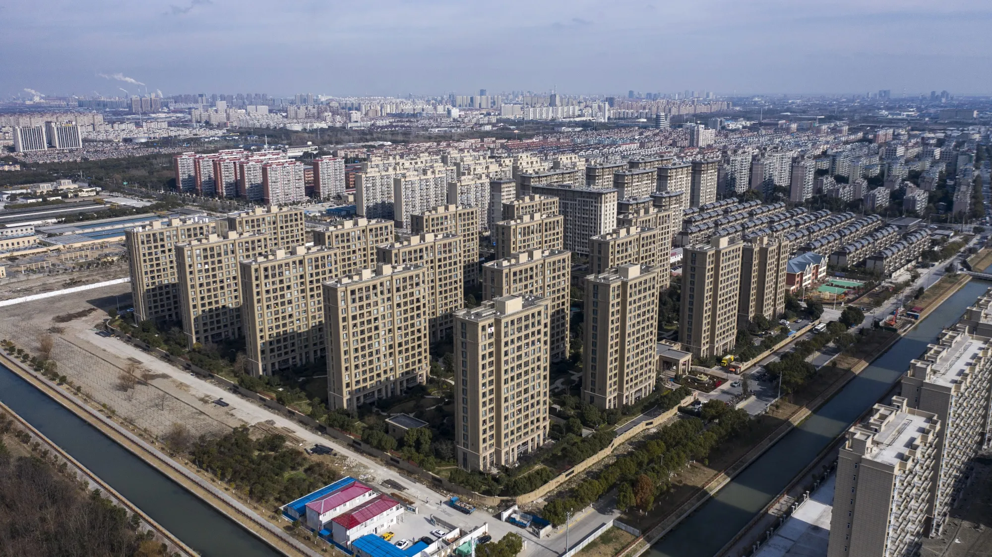 Apartment buildings at a residential project,&nbsp;in Shanghai, in 2022.&nbsp;