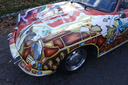 The original paint work by artist Dave Richards, a friend of Joplin's, has been restored.