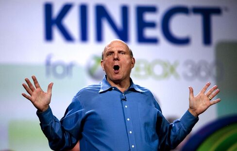 Steve Ballmer, the former chief executive officer of Microsoft, delivers a speech during the 2011 CES.