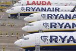 Passenger aircraft, operated by Ryanair Holdings Plc, on the tarmac in Stansted, U.K.