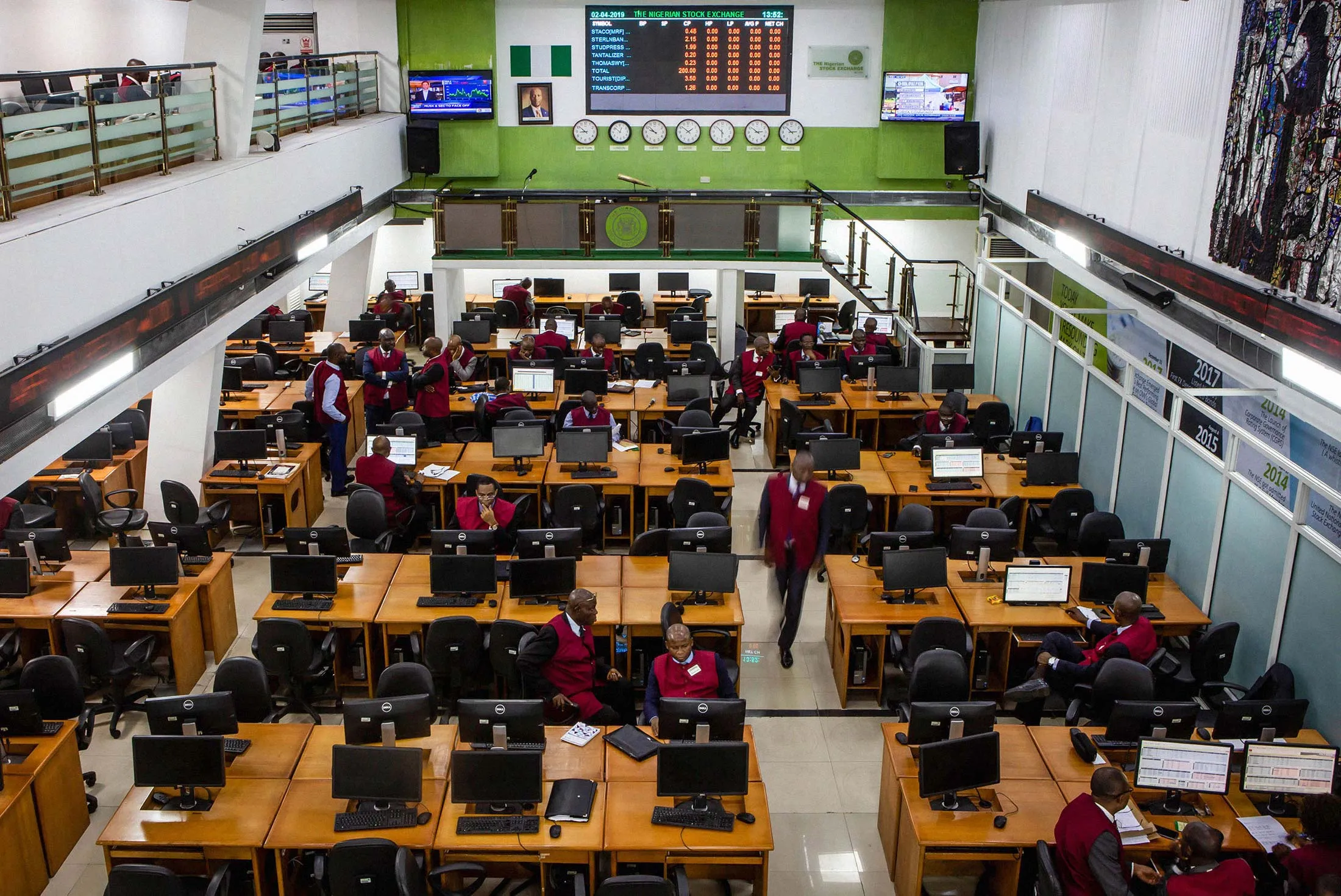 Trading in Lagos.