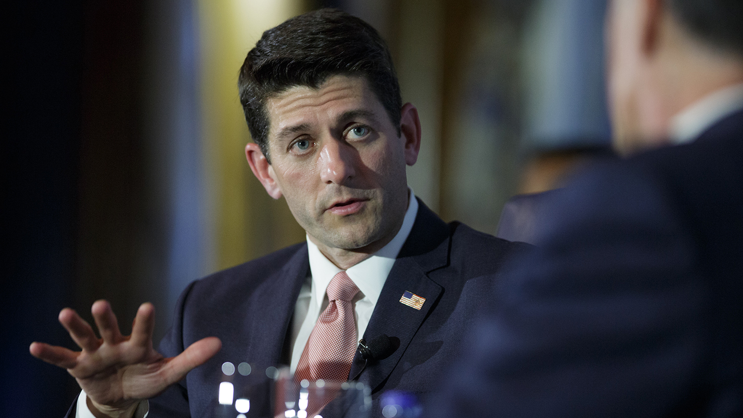 Representative Paul Ryan speaks at the Union League Club of Chicago on Aug. 21, 2014, in Chicago.
