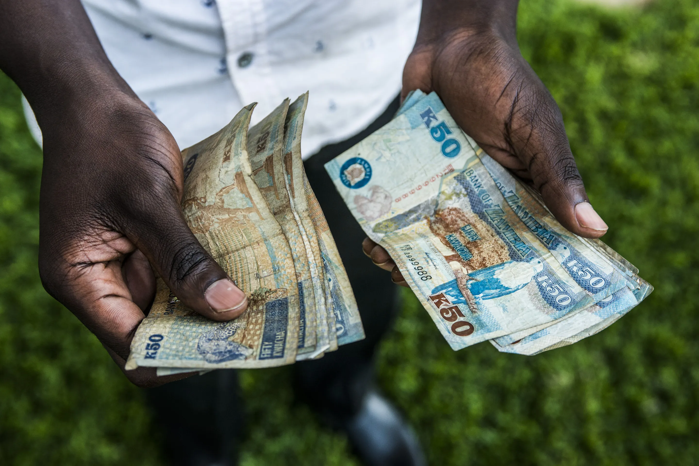 General Economy And Kwacha Banknotes As Zambia Seeks To Reverse World's Worst Currency Performance