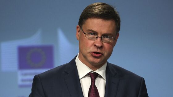 EU Makes Latvia’s Dombrovskis Trade Chief to Deal With U.S.