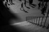 (EDITORS NOTE: Image has been converted to black and white.) Pedestrians walk past the New York Stock Exchange (NYSE) in New York, U.S., on Monday, Feb. 22, 2016. Stocks retreated with government bonds, while the euro rallied to the highest level in almost a month as investors looked past an unprecedented boost from European monetary policy to focus on rising anxiety that policymakers have lost the ability to jumpstart global growth and stave off deflation.