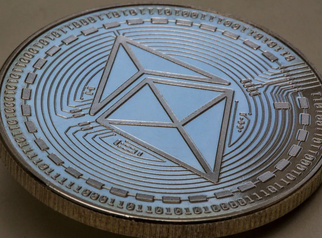 Symbol photo on the topic cryptocurreny Ethereum.