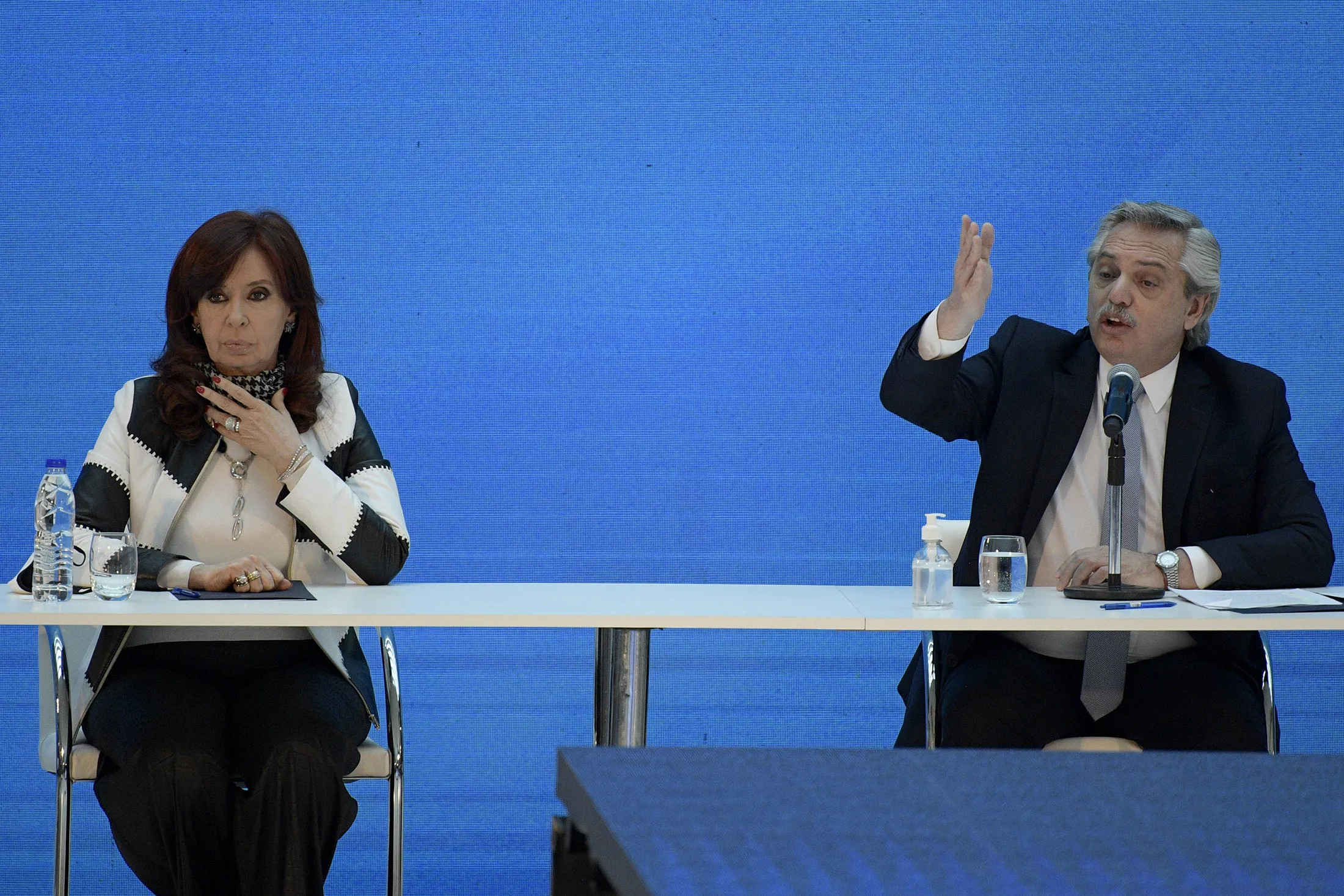 Argentina Vice President Cristina Fernández de Kirchner and President Alberto Fernández