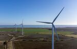 Wind turbines on the Bradwell Wind Farm in Bradwell-on-Sea, U.K., Feb. 11, 2022.&nbsp;