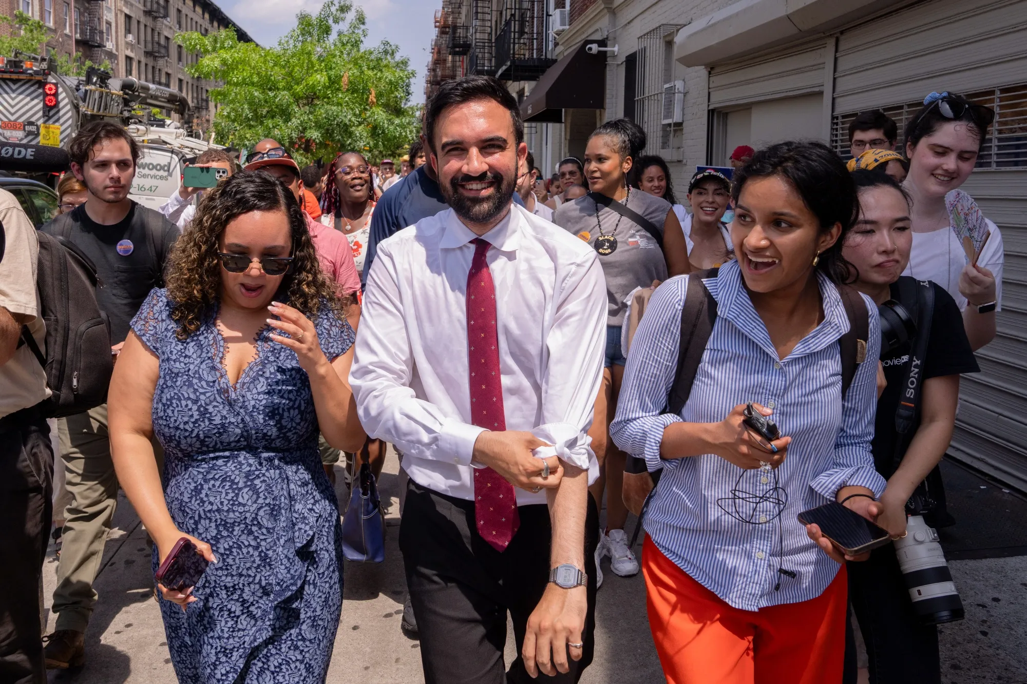 Zohran Mamdani&nbsp;during a campaign event in New York&nbsp;on June 23.