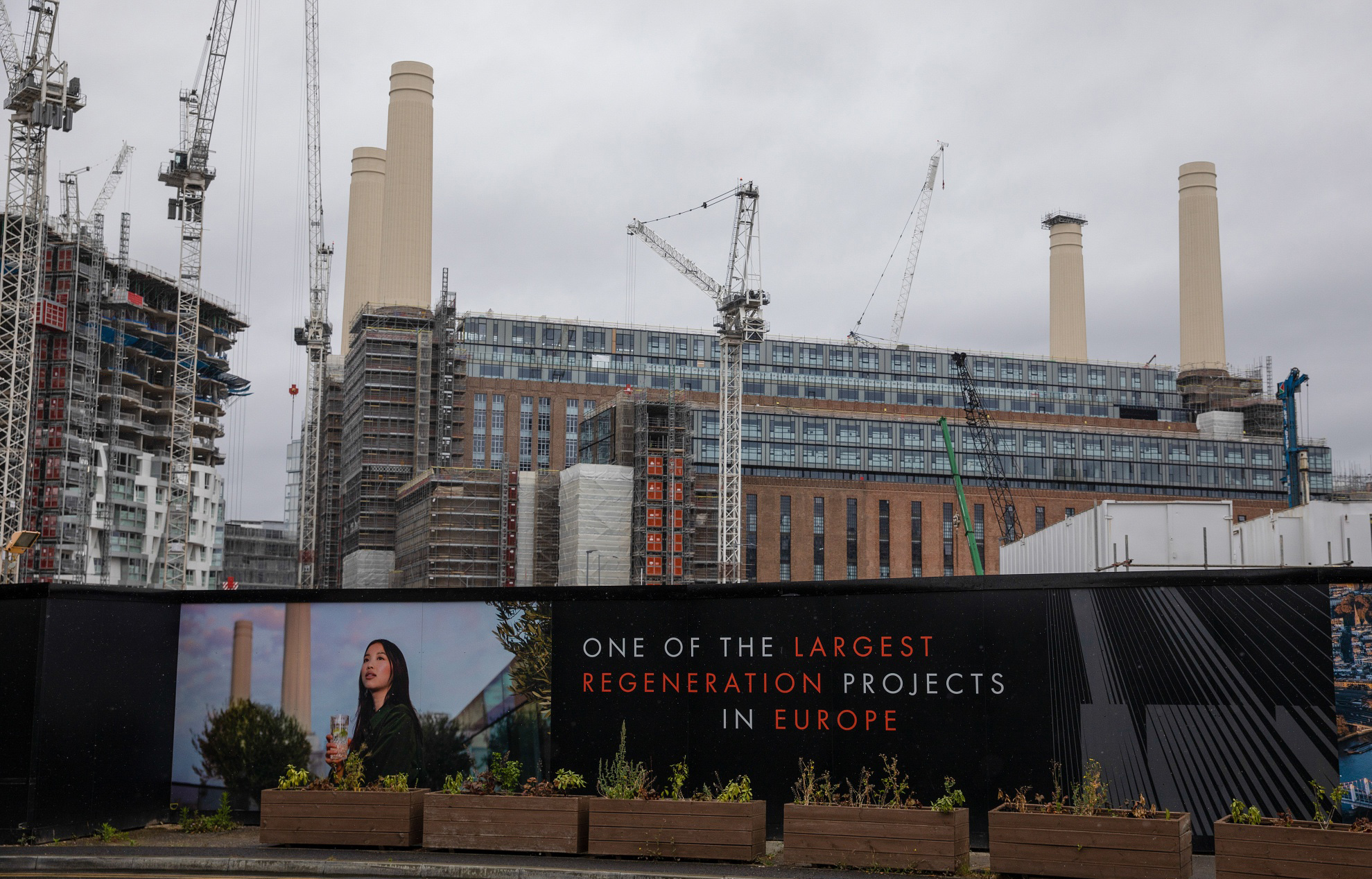 The Battersea Power Station development project in London, on June 30.