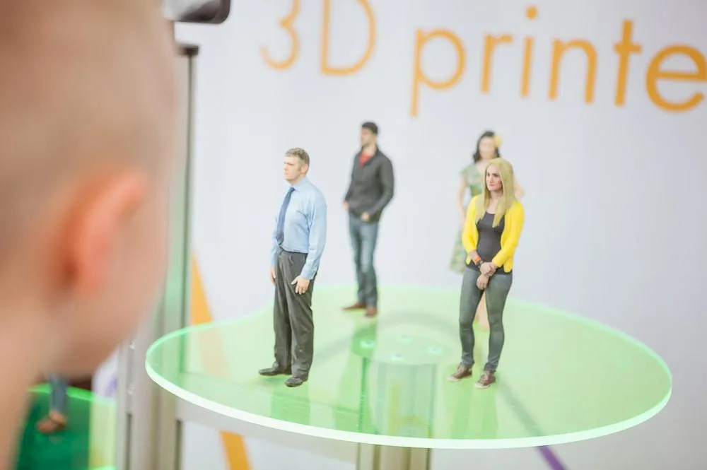 Customers can get a 3-D-printed figurine of themselves from Artec. Source: Artec