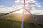 Wind turbines operate on the Innogy SE wind farm in Bedburg, Germany, on Tuesday, Oct. 4, 2016. RWE's green energy business Innogy has demand for all the shares for sale in its initial public offering as the company heads toward the biggest European listing in years.
