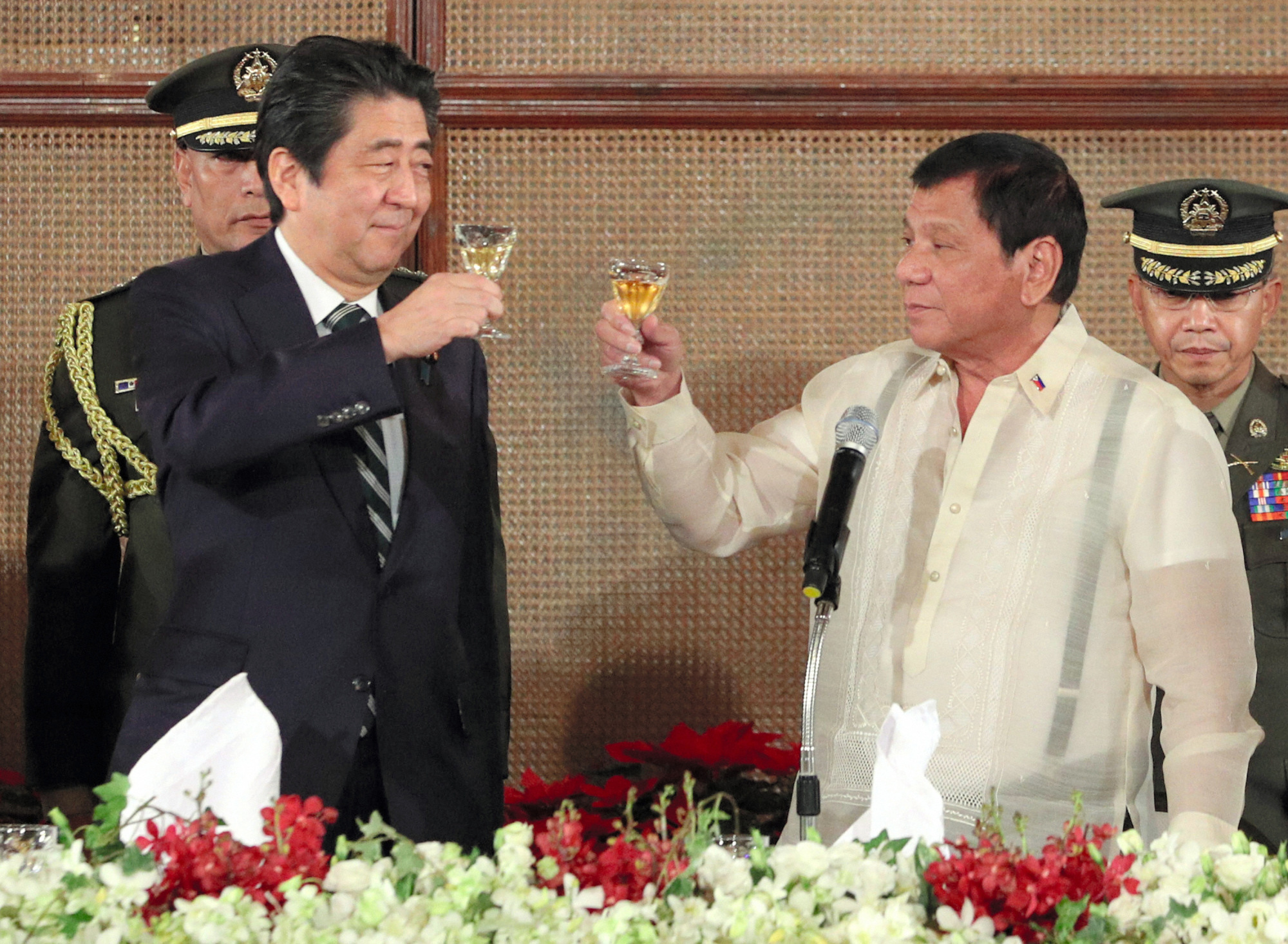 Abe meets Duterte in the Philippines on Jan. 12.
